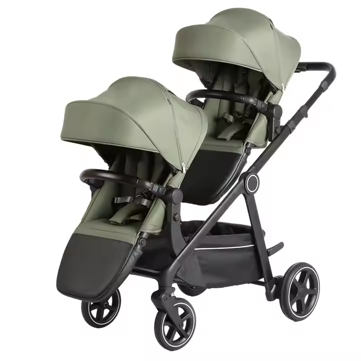 Luxury Lightweight Twin Newborn Twin Baby Stroller 3 in 1 Baby Jogger Lightweight Double Baby Stroller Age 0-3 Years